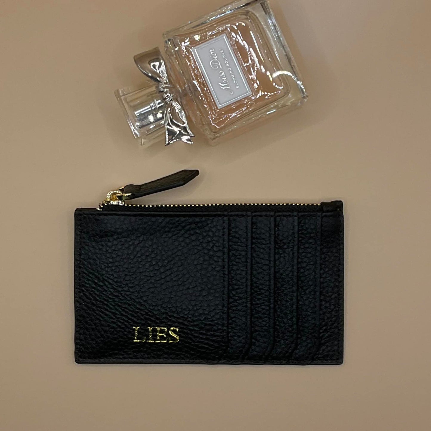 Lies - Zippered Slim Card Case