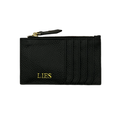 Lies - Zippered Slim Card Case