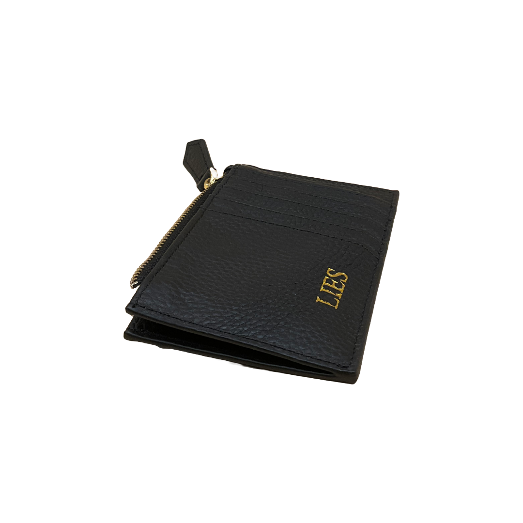 Lies - Zippered Slim Card Case